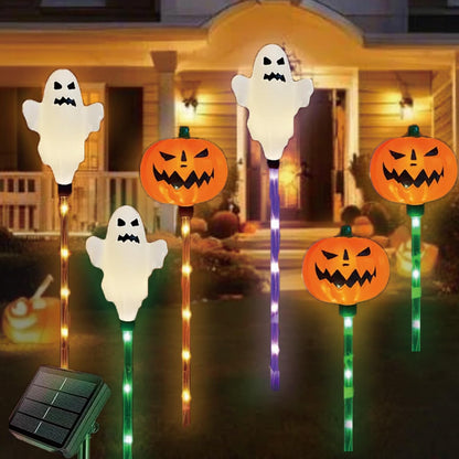 Quirky Solar Pumpkin Lights (Pack of 6) – Halloween Solar Lights