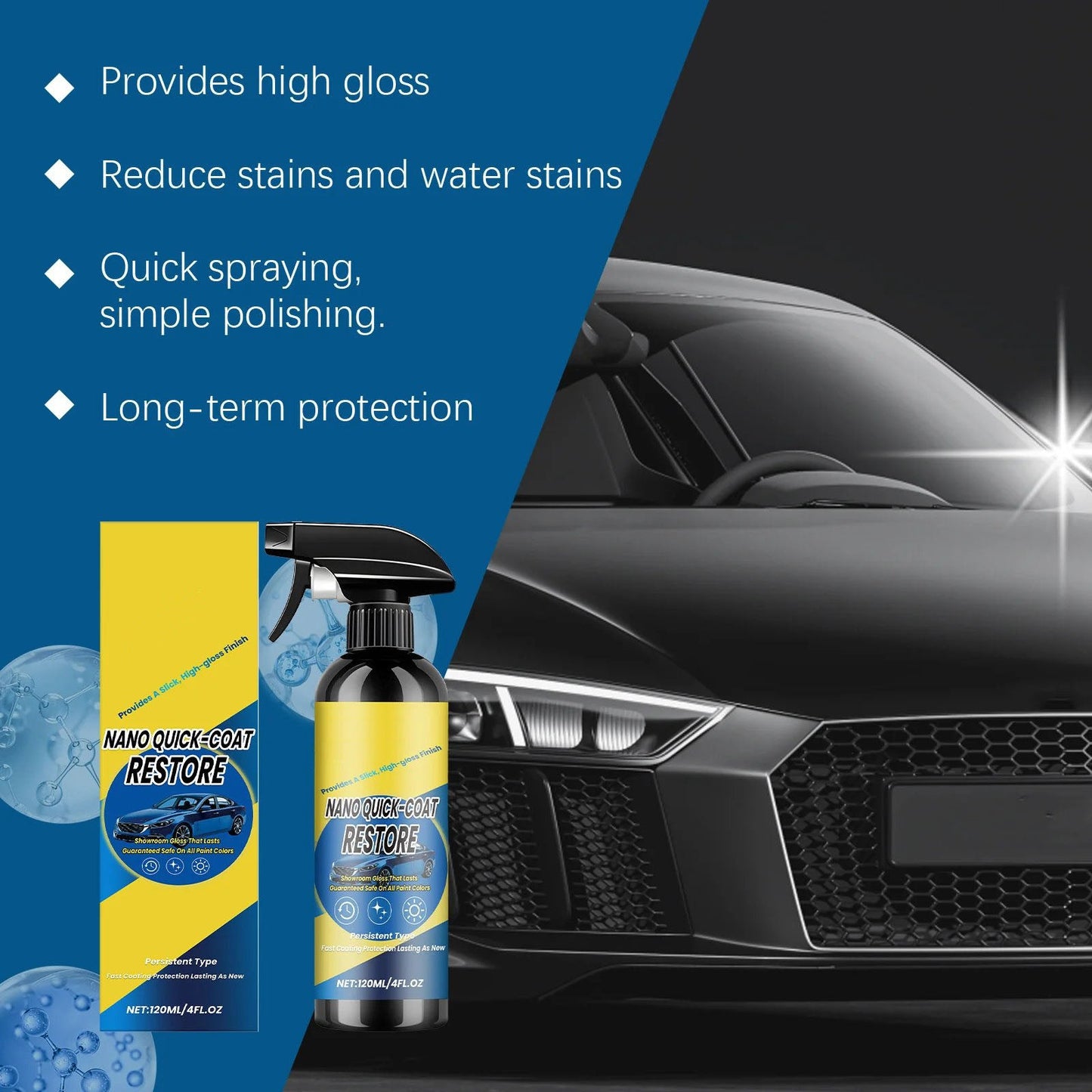 ✨ Ultimate Nano Coating Agent | Automotive Scratch Repair & High Gloss Shield