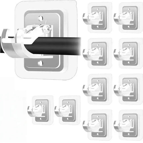 A set of 8PCS Curtain Rod Brackets with Clips-Multifunctional Adjustable Hook🪟