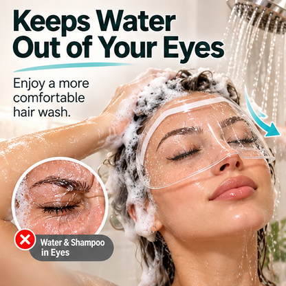💧 Transparent Hair Washing Face Shield – Help Keep Shampoo & Splashes Away from Your Face 🚿
