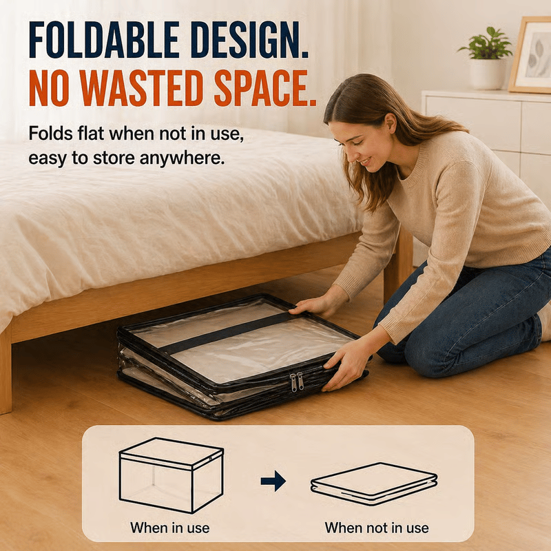 🎁 Mother's Day Sale 55% OFF 🎁 Heavy-Duty Clear Storage Bag for Clothes & Moving