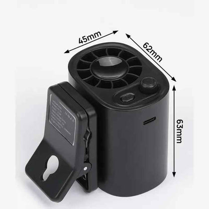 ❄️ Car Clip-On Fan with LED Display – Stay Cool Anywhere You Drive