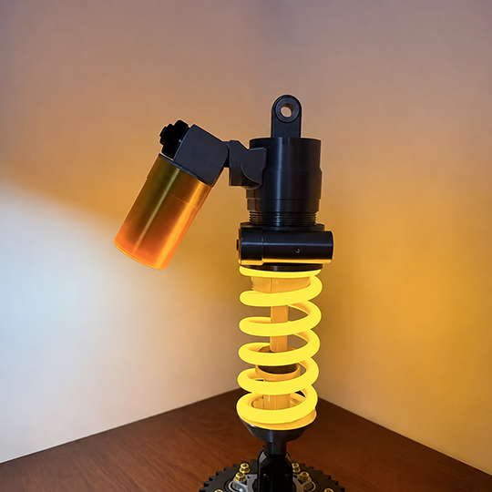 🔥Inspired Suspension Shock Absorber Lamp - Adjustable LED Light for Gamers & Car Enthusiasts