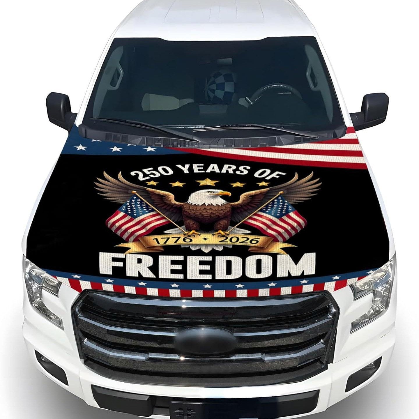 🎉4th Of July Flash Sale 65K+🔥American Car Hood Flag🦅No Glue No Tools🚗 Install in 1 Minute