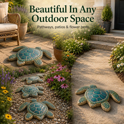 🌊 Ocean Animal Stepping Stone Mold – Reusable Garden DIY Mold
