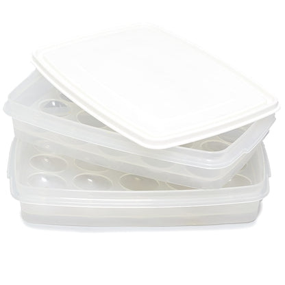 Food Storage Container for Deviled Eggs - 2-Tiers