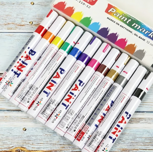 Oil-Based Tire Lettering & DIY Detail Pen Waterproof | Quick-Dry | Permanent