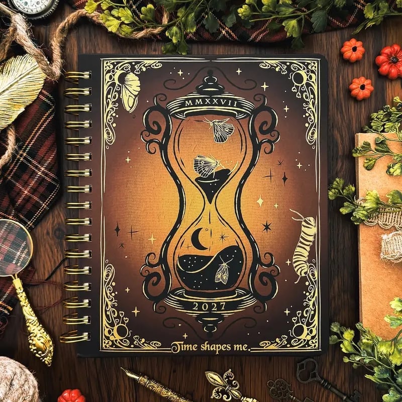 🌙2027 Gothic Weekly Planner – Waiting for the Night Moon & Witchy Organizer ✨