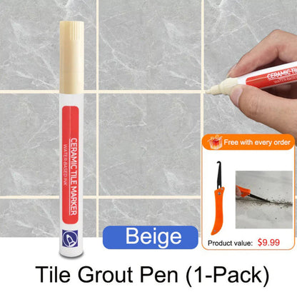 🔥 BUY 2 GET 1 FREE✨Anti-Mold Waterproof Tile Grout Pen