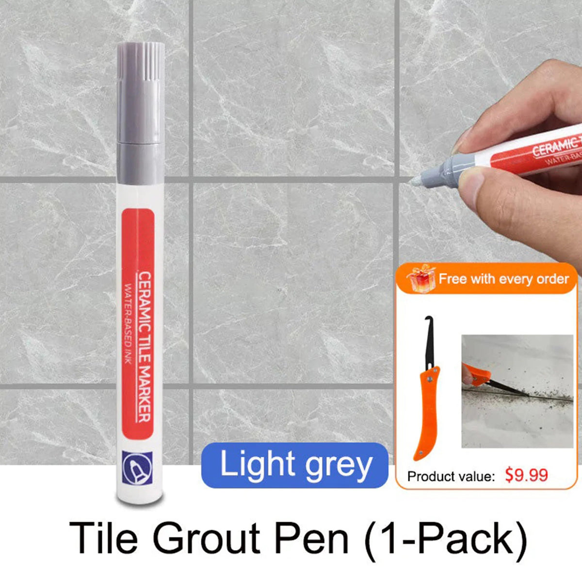 🔥 BUY 2 GET 1 FREE✨Anti-Mold Waterproof Tile Grout Pen