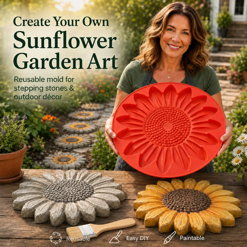 🌻 Reusable Garden Art Mold – Make Your Garden Truly One of a Kind