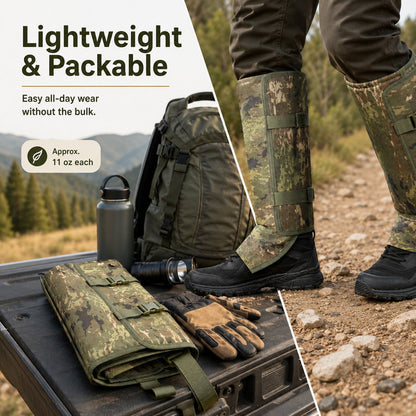 🐍 Snake Bite Protection Leg Gaiters | 🛡️ Heavy-Duty Puncture-Resistant Hunting Leg Guards
