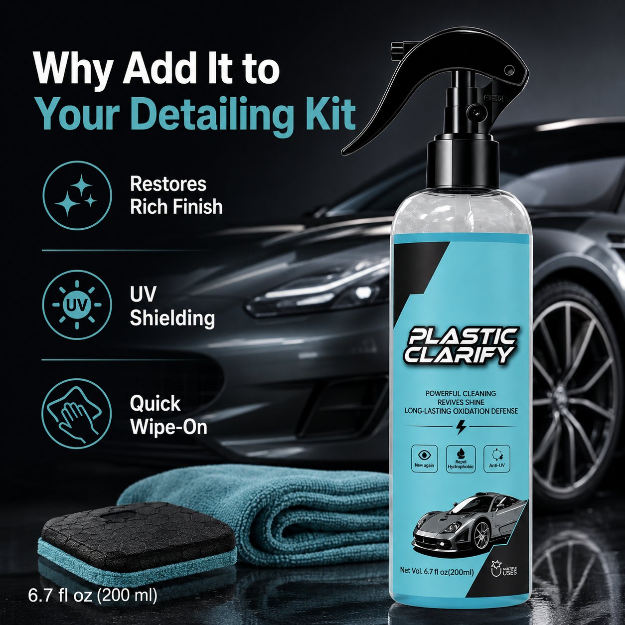 🚗 Automotive Plastic Restorer — Revive, Shine & Protect