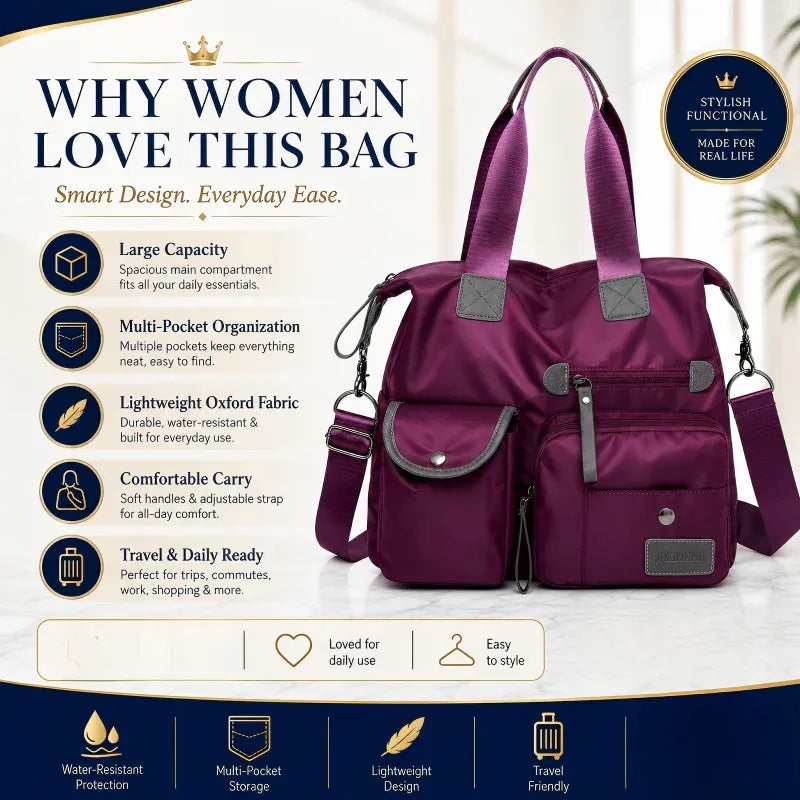 Large Capacity Waterproof Tote Bag for Women