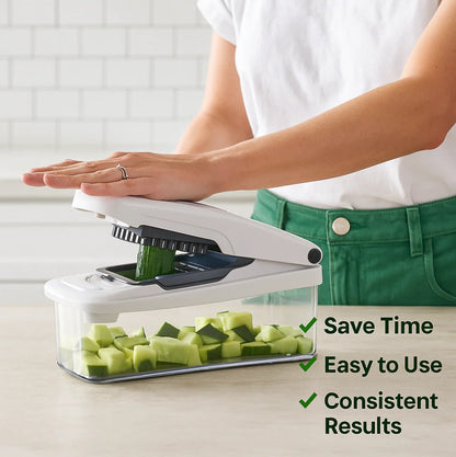 🎁Last Day Promotion 55% OFF🔥🥗 15-in-1 Vegetable Chopper- Multifunctional Food Chopper,Professional Onion Chopper with 8 Blades✨