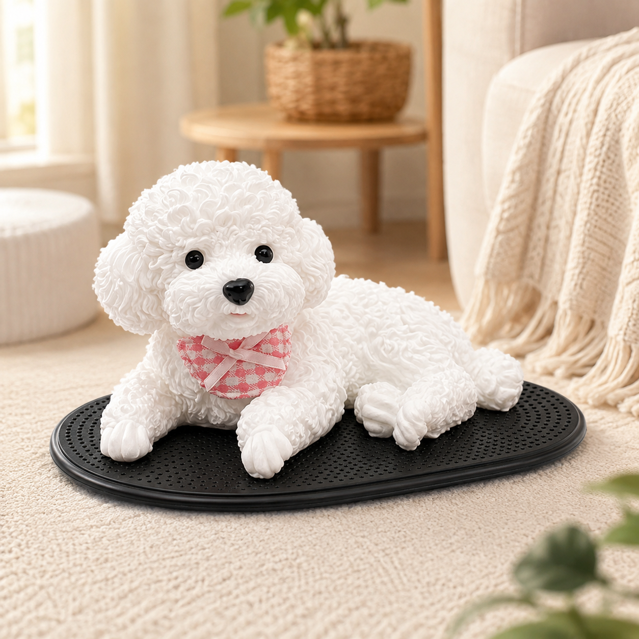 ✨ Squishy Poodle Car Dashboard Ornament | Cute Stress