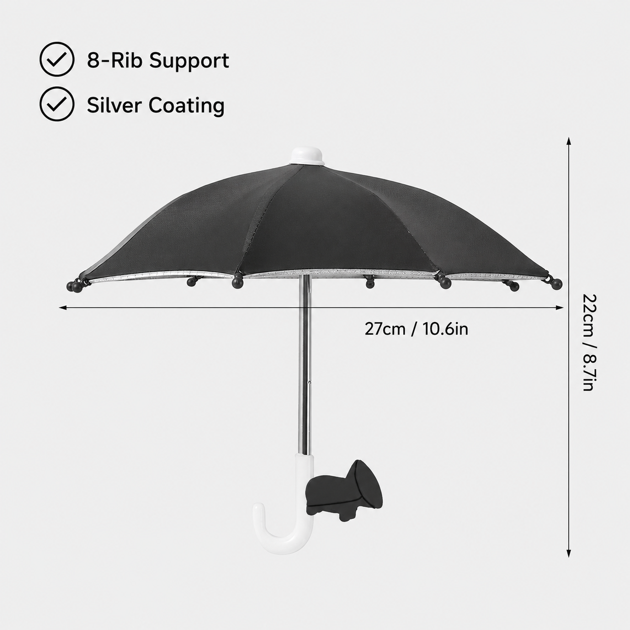 Mini Phone Umbrella Shade – Sun & Rain Protection for Smartphones