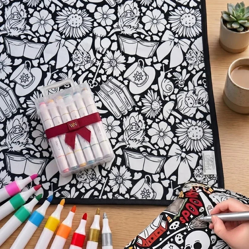 🎨✨DIY Coloring Blanket With Markers