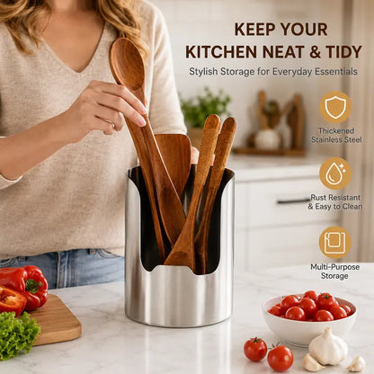Stainless Steel Cooking Utensil Holder