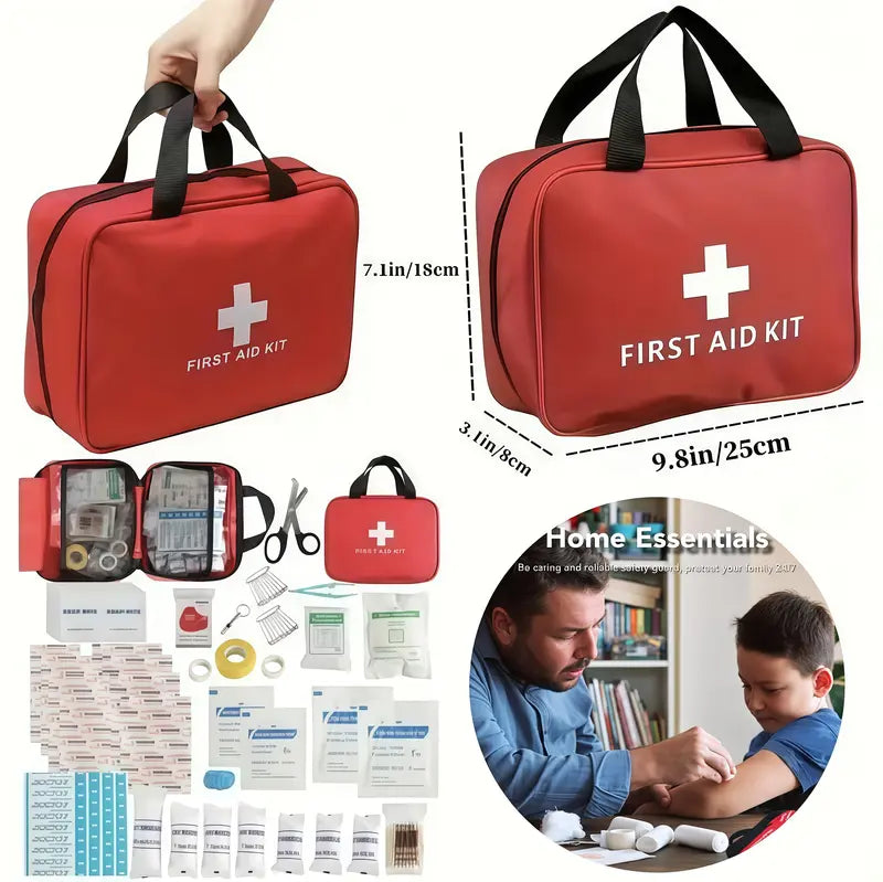 🚨 Waterproof First Aid Kit – Compact Emergency Kit For Home, Car & Outdoor