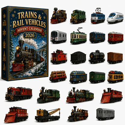 Trains & Rail Vehicles Advent Calendar 2026 – 24 Railway Surprises