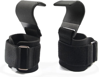Weight Lifting Hooks with Wrist Wraps – Heavy Duty Grip Support for Deadlifts, Pull-Ups & Strength Training