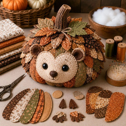 🍂 Animal Pumpkin DIY Sewing Kit – Fall Farmhouse Craft Decor