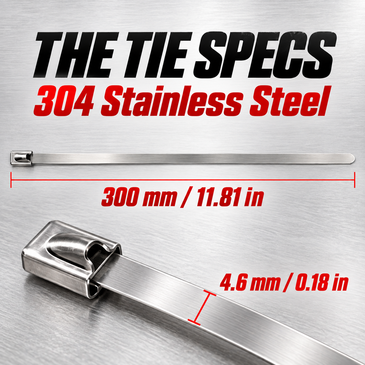 🛠️ Heavy-Duty Stainless Steel Cable Tie Gun Kit – 100 Ties + Screwdriver