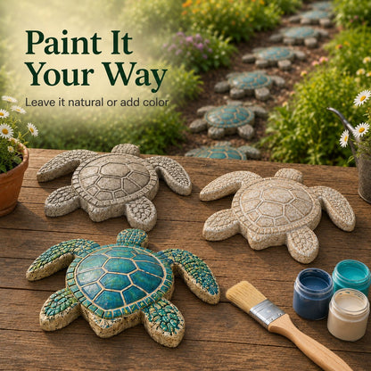 🌊 Ocean Animal Stepping Stone Mold – Reusable Garden DIY Mold