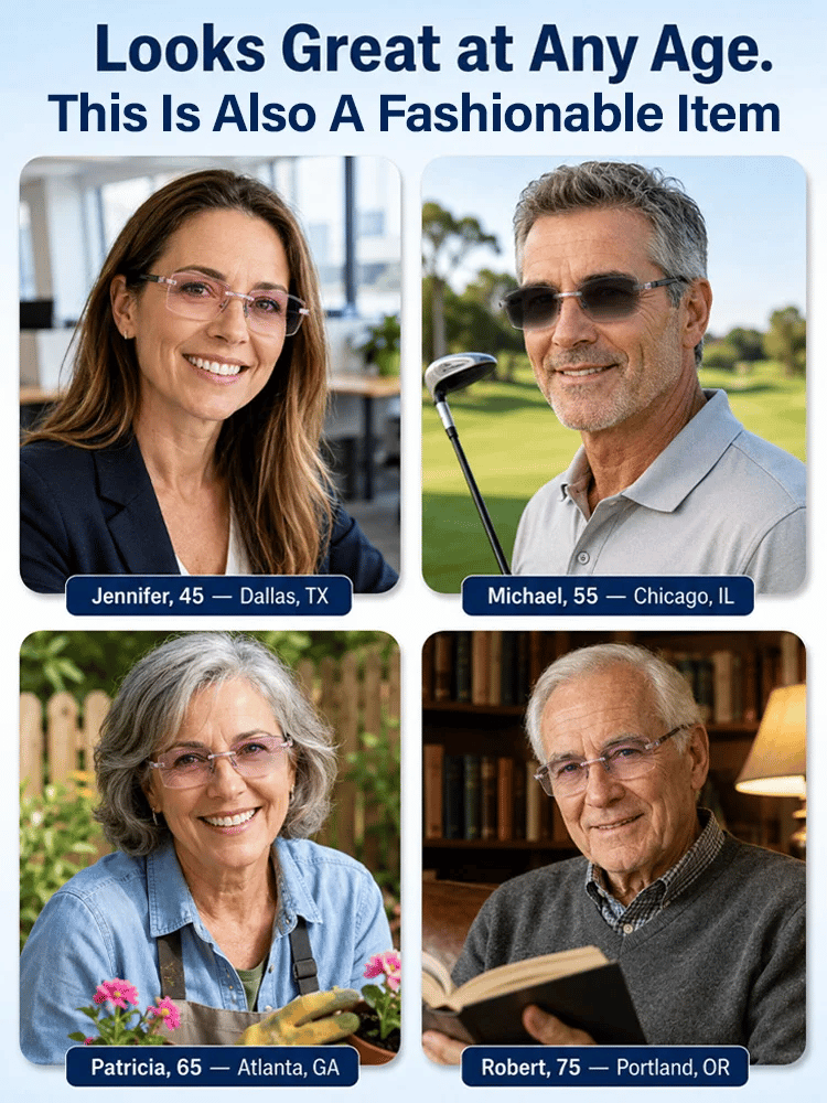 [Regain Your Youthful Vision] 🔥Smart Zoom Diamond-Cut Reading Glasses