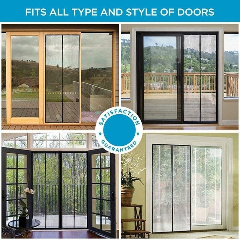 🔥2026 HOT SALE🏠🔥Breathable Mesh Curtain with Hands-Free Magnetic Closure