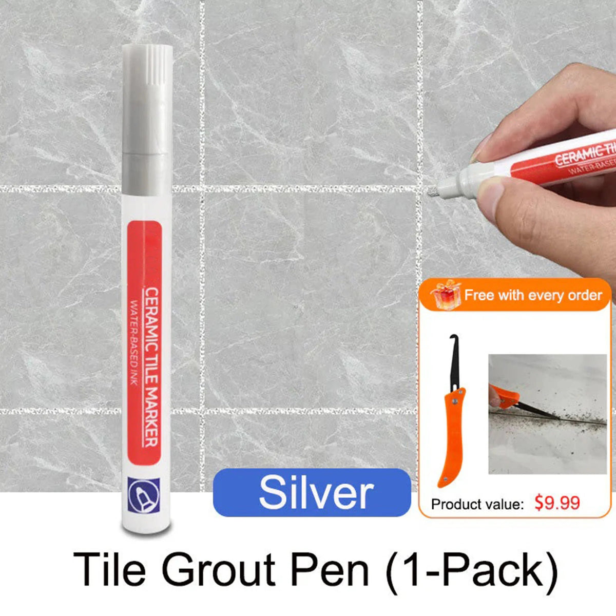 🔥 BUY 2 GET 1 FREE✨Anti-Mold Waterproof Tile Grout Pen