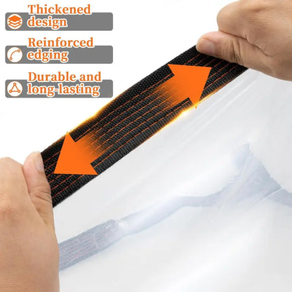 Clear Waterproof PE Tarp, Transparent Outdoor Cover with Metal Grommets💧