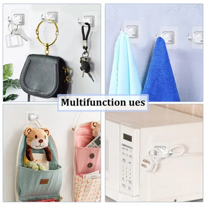 A set of 8PCS Curtain Rod Brackets with Clips-Multifunctional Adjustable Hook🪟