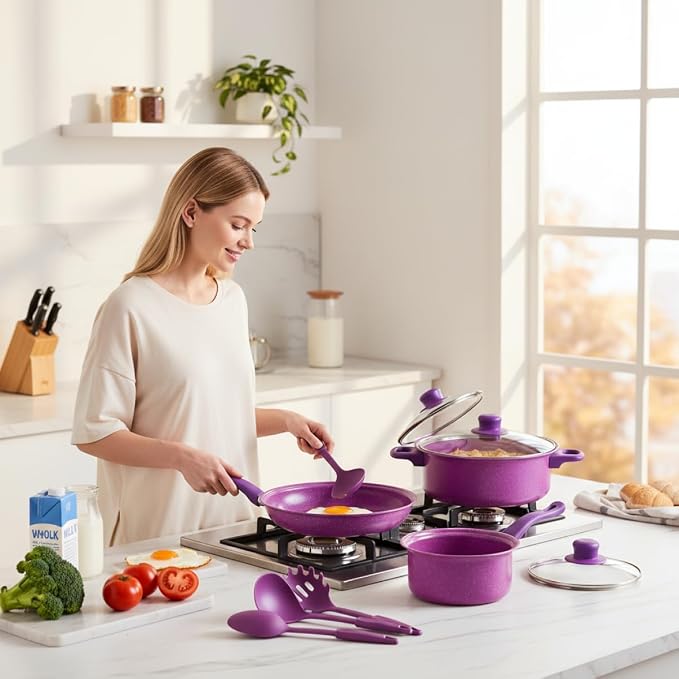 13-Piece Non-Stick Cookware Set | Premium Kitchen Pots & Pans