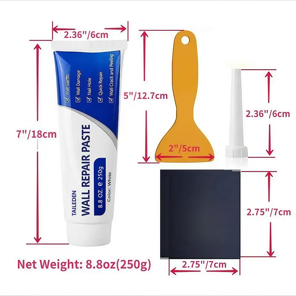 🛠️50% OFF TODAY🏠 Self-Adhesive Drywall Repair Kit ⚡Fix Holes in Minutes