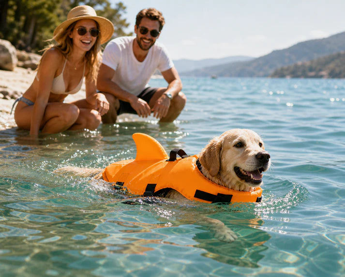 ⏰ 50% OFF – Snag One Now 🦈🐶 Adjustable Shark-Shaped Dog Life Vest – Your Pup Will Look Fin-Tastic! | Safety Float + Cute Design