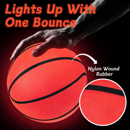Light Up LED Basketball - Glow in the Dark (Official Size 7)