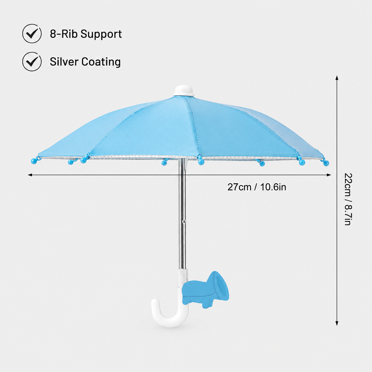 Mini Phone Umbrella Shade – Sun & Rain Protection for Smartphones