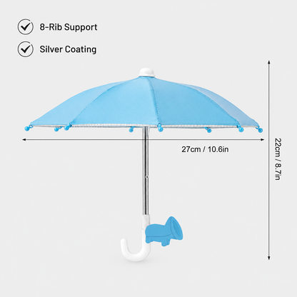 Mini Phone Umbrella Shade – Sun & Rain Protection for Smartphones