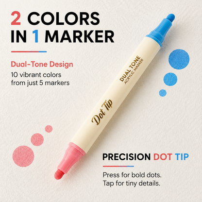 🎨📖Dot-By-Letter Mindful Coloring Kit - Stress Relief Dot Marker Art Set with 10 Vibrant Colors & 20 Hidden Scene