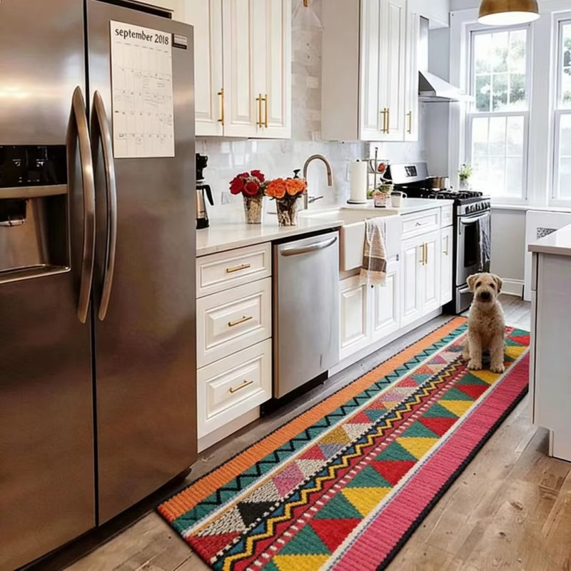 Washable Bohemian Runner Rug