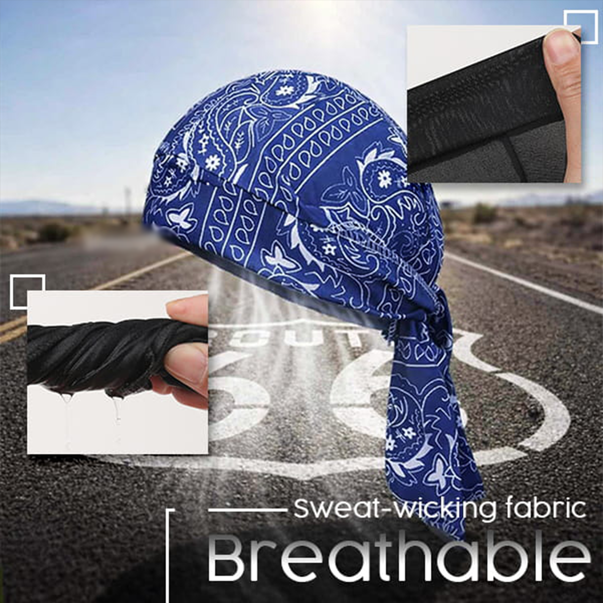 🌊 Breathable Paisley Durag for Waves, Braids & Locs 💧