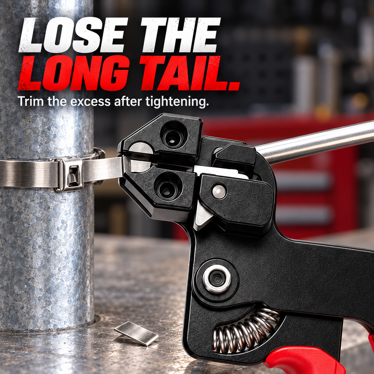 🛠️ Heavy-Duty Stainless Steel Cable Tie Gun Kit – 100 Ties + Screwdriver
