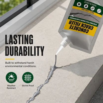 🛠️ Waterproof Concrete Crack Filler for Concrete Repair