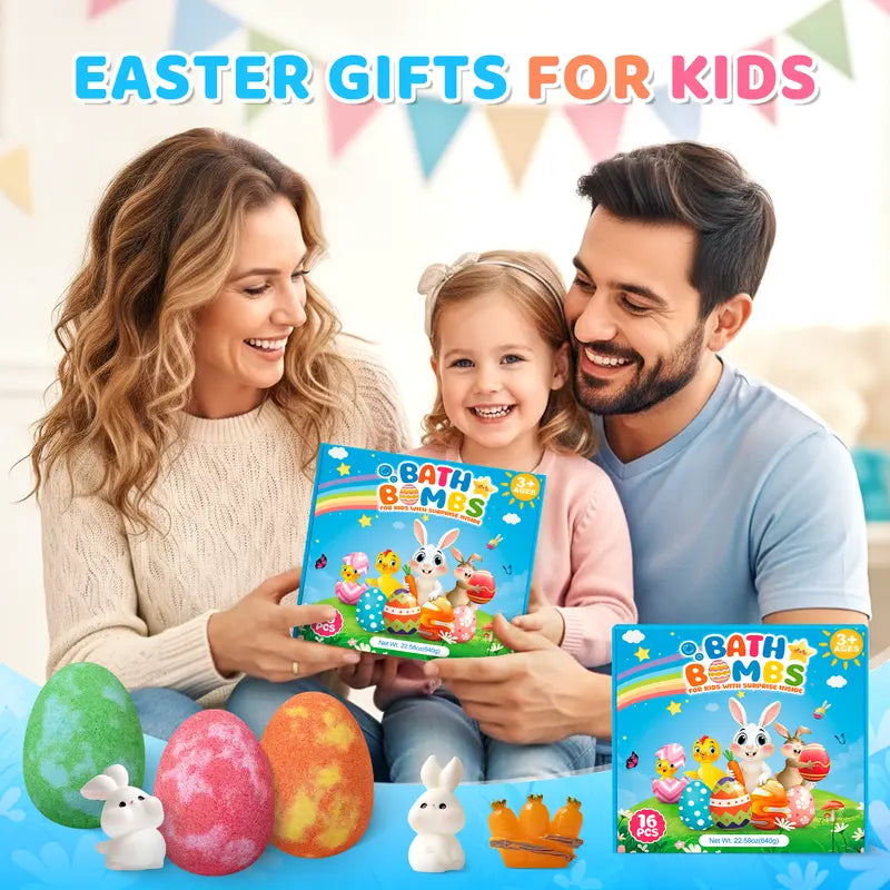 📢📢2026 NEW ARRIVALS16 Pack Easter Bath Bomb Gift Set