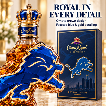 Crown Royal Lions Whiskey Bottle