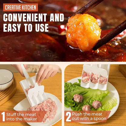 ⏳🔥LIMITED-TIME 50% OFF! ⏰🍡Creative Kitchen Triple Meatball Maker