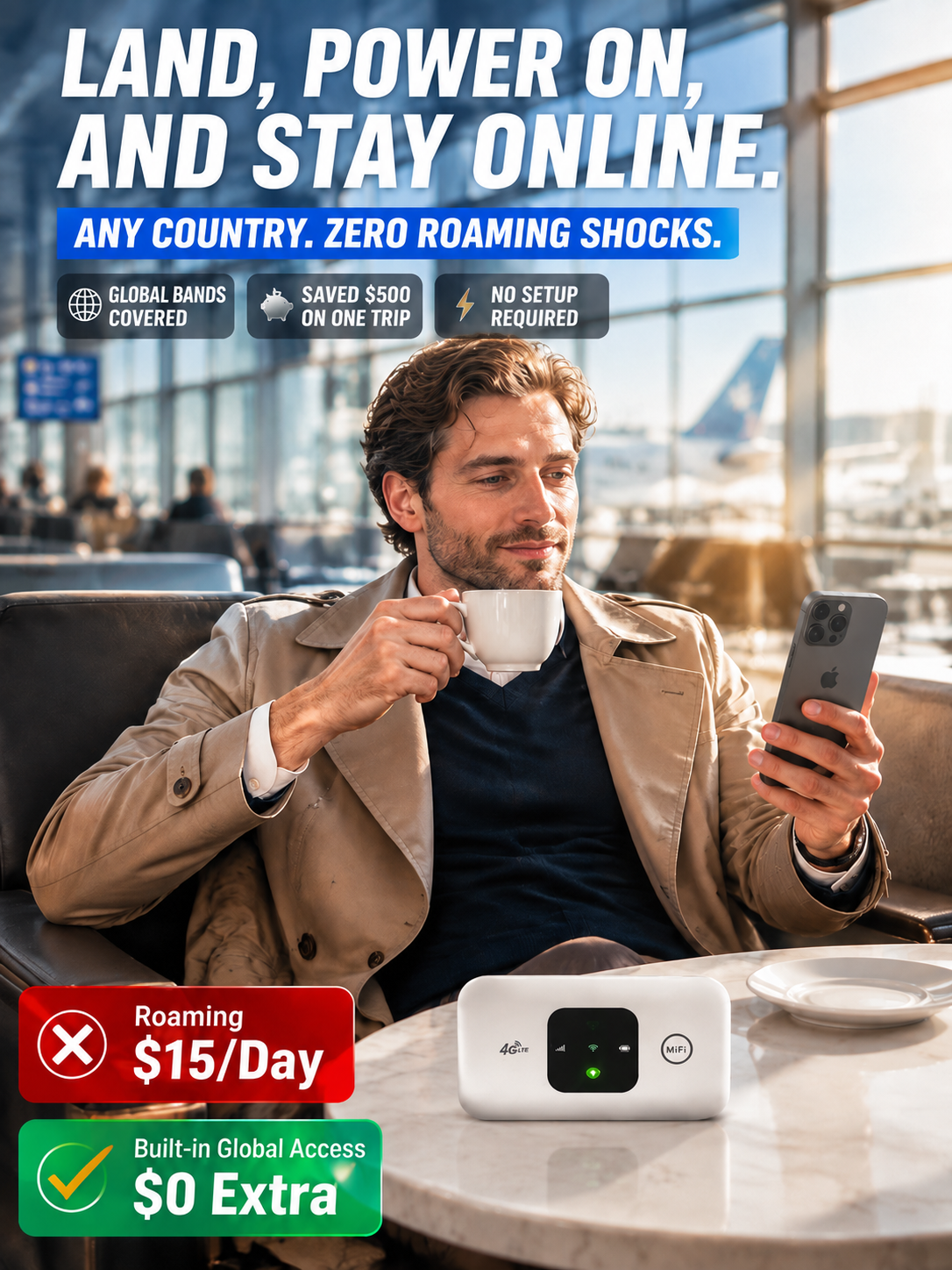 [Limited Time] Starlink-Powered Portable 5G Router — LIFETIME ZERO MONTHLY FEES, 100% Global Signal!