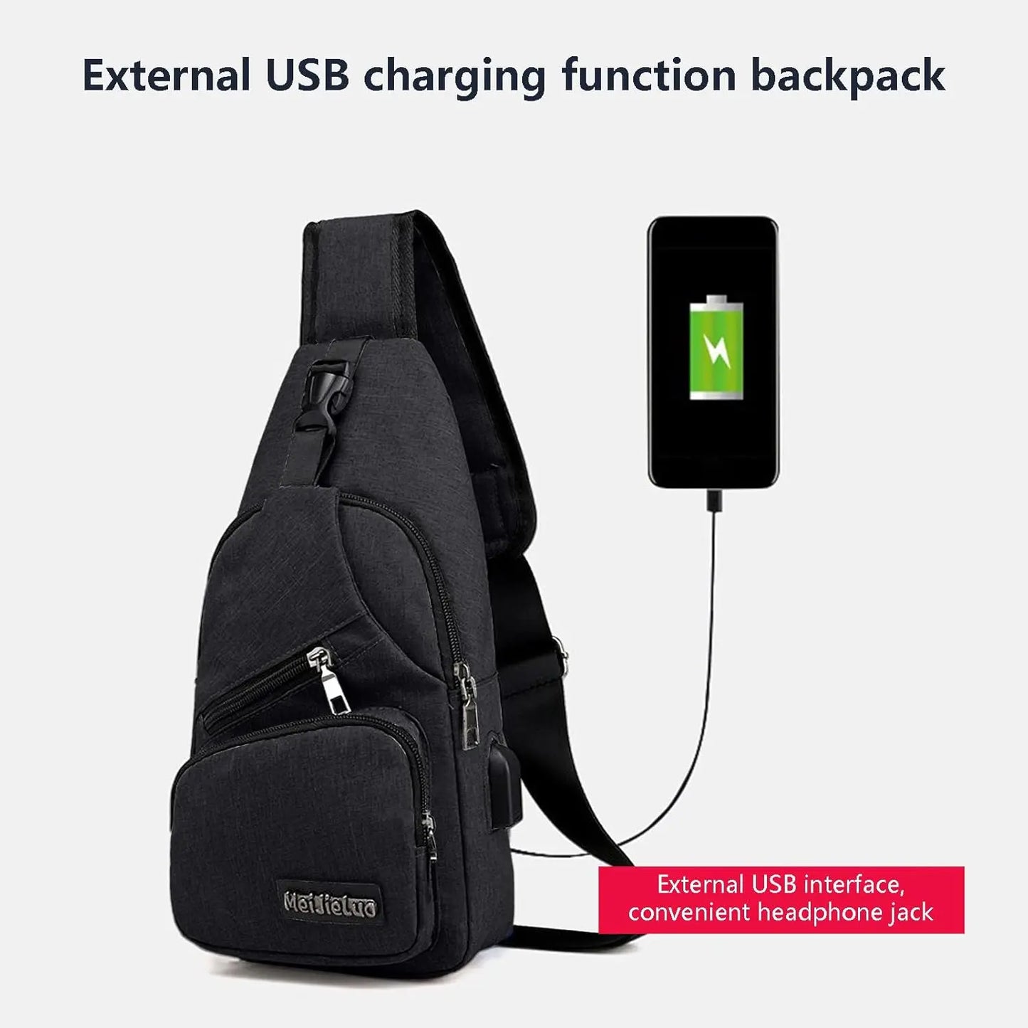 Men’s Lightweight Waterproof Sling Bag